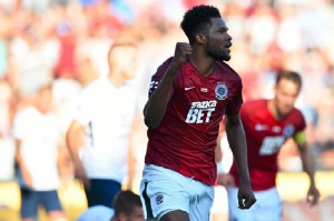 Benjamin Tetteh scored for Sparta Prague in their 1-1 stalemate with  Slavia Prague