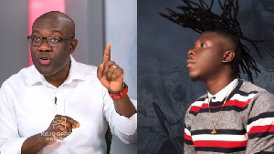 Kojo Oppong Nkrumah, Minister of Information, and Stonebwoy