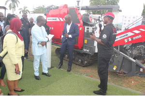 Stakeholders at the launch of Massey Ferguson (MF) range of agricultural machinery in Accra