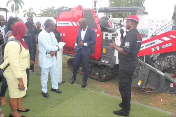 Stakeholders at the launch of Massey Ferguson (MF) range of agricultural machinery in Accra