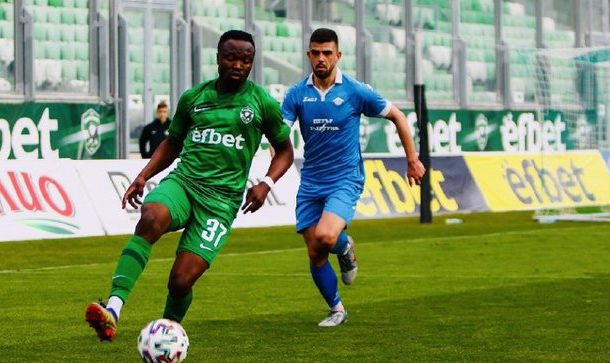 Bernard Tekpetey in action for his club