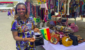 A partcipant at the Ghana Trade Fair Exhibition