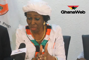 Nana Konadu Agyemang Rawlings, flagbearer of the National Democratic Party