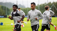 Joseph Aidoo at training