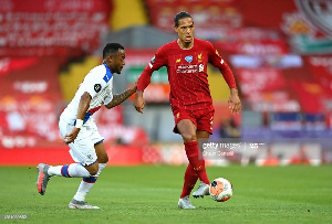 Black Stars striker , Jordan Ayew and Liverpool defender Virgil van Dijk