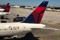 Delta Airline jet on the tarmac