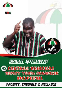 Bright Botchway is Deputy Youth Organizer hopeful in the Central Region