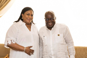 President Nana Addo Dankwa Akufo-Addo with wife, Rebecca Akufo-Addo