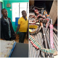 The suspects were in possession of 4 single barrel weapons,4 cutlasses and 34 rounds of ammunitions