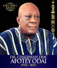 Dr. Eric Afotey Odai was the chairman of Accra Great Olympics