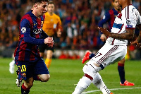 Messi (left) joined PSG whiles Boateng is with Lyon