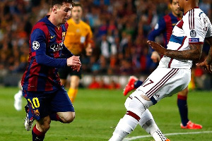 Messi (left) joined PSG whiles Boateng is with Lyon