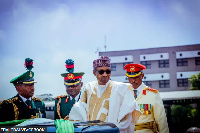 Nigerian President, Muhammadu Buhari at the celebration