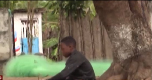 Augustine Atsu at his home in the Volta Region