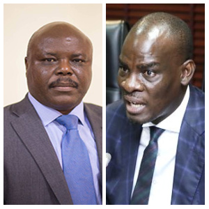 Joseph Cudjoe [L] is the immediate past Deputy Energy minister; Haruna Iddrisu [R]