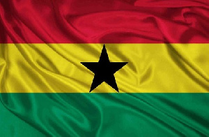 The flag of Ghana