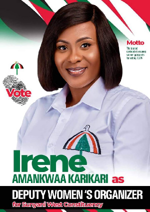 Former NDC Deputy Women Organiser hopeful for Sunyani West Constituency, Irene Amankwaa Karikari