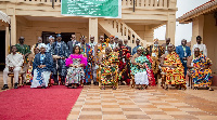 Okyenhene in a group photo