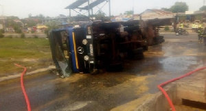 Achimota Tanker Overturn