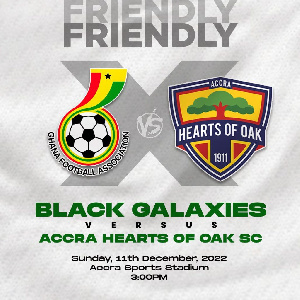 Black Galaxies vs Hearts of Oak