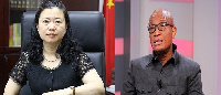 Chinese Ambassador to Ghana and Mustapha Hamid