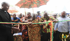 President Akufo Addo Commissions The New Health Administration Block At Asunafo North