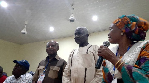 File Photo: Bole-Bamboi NPP executives being sworn in