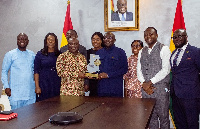 Vice President, Dr. Mahamudu Bawumia with members of the PELT Technical Committee