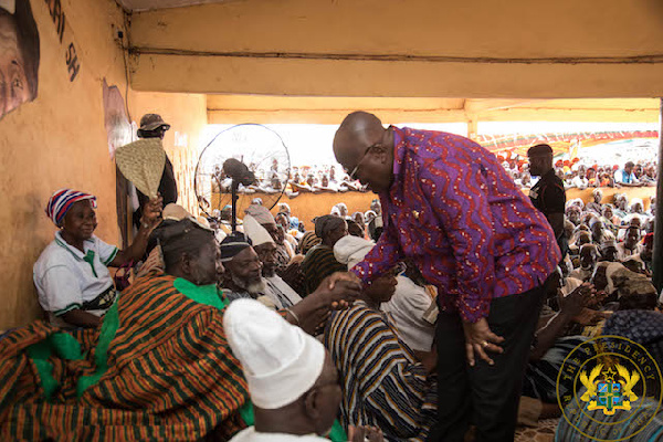 President Akufo-Addo with the Nayiri Naa Bohugu Abdulai Mahami Sheriga