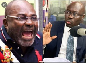 MP for Assin Central, Kennedy Agyapong (L) and Ato Forson (R)