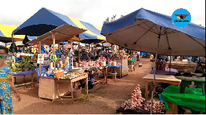 The temporal market at the Kwabenya MA Basic School park has been operational for a week now