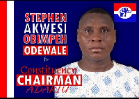 Stephen Akwasi Obimpeh Odewale NPP Chairman for Adaklu Constituency