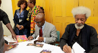 Wole Soyinka (right)