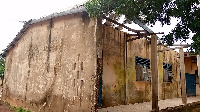 A classroom block of Saint Monica R/C Junior High School in Dundo