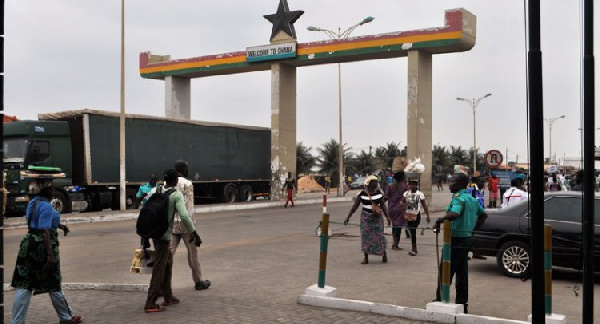 The Ghana side of the Aflao border | File photo