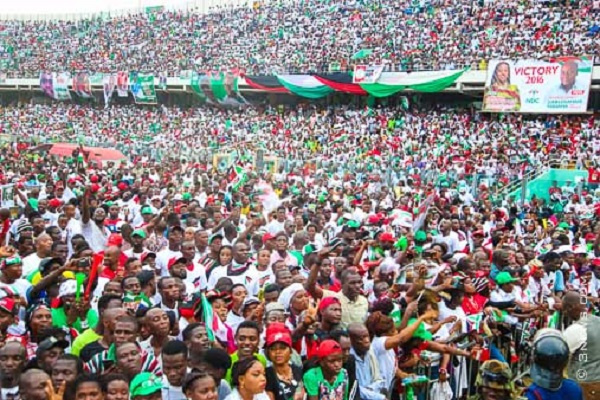 NDC supporters at a rally