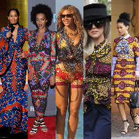 Stars wearing the African print