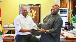 President Mahama and Dele Momodu