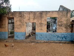 The current sate of the Akuse Police Station