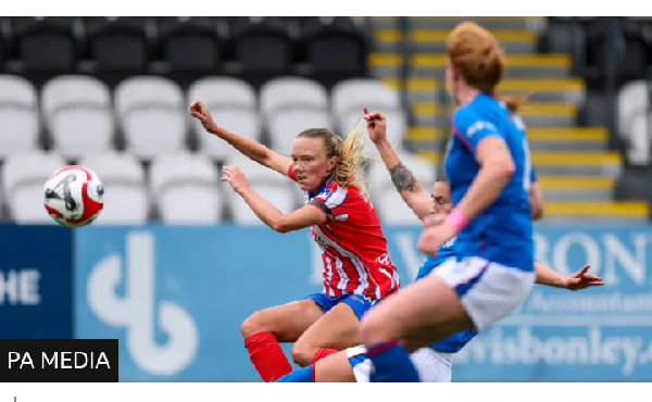 Synne Jensen put Atletico in front against Rangers