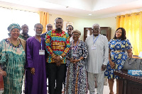 Stephen Asamoah Boateng in a group picture with Eck worshipers