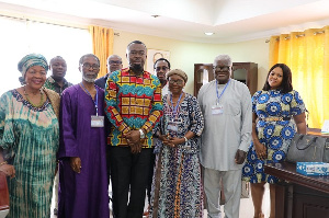 Stephen Asamoah Boateng in a group picture with Eck worshipers