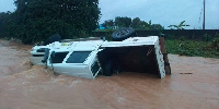 A car in the water