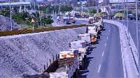 Trucks at the Port of Mombasa. FILE PHOTO | NMG