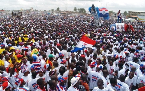 A photo of NPP supporters