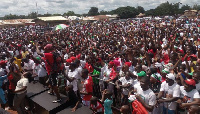 Some member of the NDC during a party rally