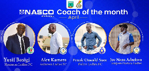 The four coaches have been shortlisted for the month of April