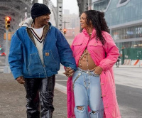 Rapper ASAP Rocky and Rihanna are expecting a child together. Photo credit: Miles Diggs