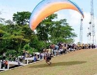 Paragliding is a major feature of Easter celebrations in Kwahu