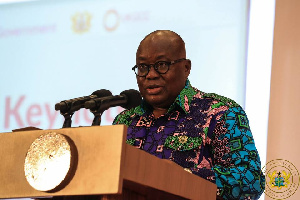 President Akufo-Addo addressing a gathering